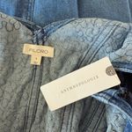 Anthropologie PILCRO Sparkle Sequin Denim Button Front Mini Dress Size S NEW Photo 8