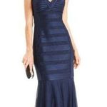 JS Collections Mermaid A-Line Blue Gown Photo 0