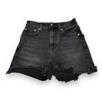American Eagle Womens Shorts Sz 000 23 W Black Highest Rise 90s Boyfriend Denim Photo 1