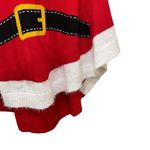 Love by Design Santa Style Hooded Poncho Sweater Red White Womens Size Medium Photo 3