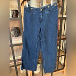 Ralph Lauren Vintage 90s  jeans denim pants wide leg buttons brass embroidered Photo 8