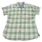 LL Bean Colorful Plaid Short Sleeve All Season Flannel Button Up Shirt MEDIUM Photo 9