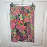 Natural Life  Live-In-It Knit ButterSoft Floral Mini Skirt Pink Multicolor S NWT Photo 3