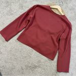 Amanda Uprichard Women’s Red Long Sleeve Halifax Top Blouse V-Neck Size S Photo 8