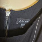 Bebe Size 4 Hour Glass Little Black Dress Stretchy Frill Cocktail Party Dress Photo 2