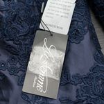 La Femme  - Three Quarter Sleeve Gown with Lace Sheer Back Photo 14