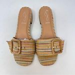 Joie  Claire Slip On Tweed Buckle Sandals Beige Size‎ 7.5 Photo 2