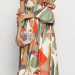 Cult Gaia Anysia Light Lava Midi Dress Bell Sleeve Womens XS New Photo 0