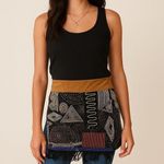 None Vintage Hand Made Beaded Apron Aztec Tribal Boho Hippie Photo 0