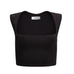 Danielle Guizio Black Celestial Stretch Top Photo 0