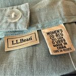 LL Bean 100% Linen Skirt Washable Vintage Modest Church Travel NWT Size 20 Photo 1