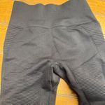 Tuff Athletics  Black Seamless Ribbed Moto Leggings Athleisure Workout Size S Photo 1