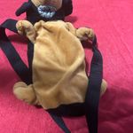 Shoulder Bag Water bottle Black and Tan Dog Plush excellent shape! Great Piece! Photo 5