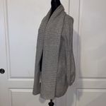 Hinge NORDSTROM  SEATTLE GREY BALLON SLEEVE RIBBED KNIT CARDIGAN COZY Photo 1