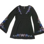 Free People Holiday Folk Mini Dress - Black - 6 Photo 0