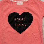 Victoria's Secret NEW  women's XS pink/black "Angel" fleece lined sweatshirt Photo 2