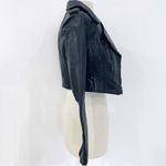 Highway One Vintage genuine leather cropped motorcycle jacket Y2K Black Size XS Photo 6