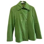 Guess  Vibrant Green Pea Coat women’s size medium Photo 2