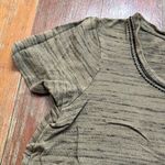 Anthropologie  Olive Green and Black Striped Women's Top size Large Photo 3