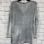 American Eagle lightweight waffle print distressed vneck grey & white sz S Photo 11