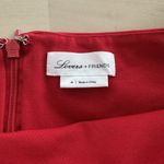 Revolve Lovers And Friends Bodysuit Womens Medium Red Ruched Off The Shoulder Lyanna Photo 4