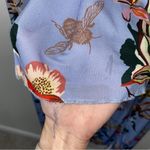 Mango  Blue Floral Bumblebee V-Neck Tie Front Maxi Dress Size 6/Medium *FLAWED* Photo 11