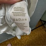 We The Free Free People  White Short Sleeve Ruffled Hem Tunic Top Oversized XS Photo 3