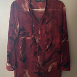 Chico's  Additions Sheer‎ Red Top | 0 Photo 0