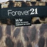 Forever 21  Leopard Print and Black Long Sleeve Dress Photo 2