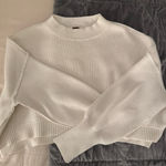 Free People  White Crew Neck Sweater Photo 0