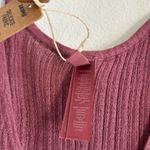SKIMS  Sheer Knit Plunge Tank in Beet, Size X-Small Photo 9