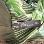 Aerie Scoop Striped Floral Leaf Swim Bikini Top Medium Women’s Green 9996 Photo 2