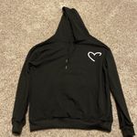Black Hoodie with Heart Design Size M Photo 0