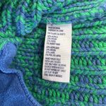 American Eagle  Chunky Knit Shawl Collar Cardigan Sweater LG Green Blue Pockets Photo 7