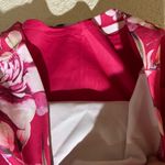 Guess NWT  Pink Floral Print Scuba Crepe Dress Side Ruched Stretchy Size 2 Photo 13