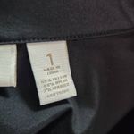 Chico's  Black Moto Jacket Size Medium Black Zip-up Jacket Photo 6