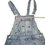 Disney Parks Mickey Mouse Denim Short Overalls Juniors Size Medium Bounding Photo 5