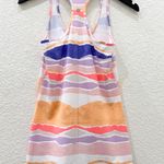 Lululemon CRB Cool Racerback Beacher Stripe White Iris Flower Tank Size 6 Photo 5