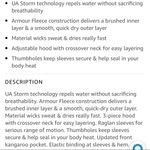 Under Armour  Fleece Hoodie Coldgear Storm Water Resistant Gray Pink Photo 4