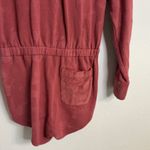 We The Free  Carson Washed Romper in marsala, made of 100% cotton size medium Photo 7