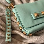 Wet Seal Mint Green Studded Crossbody Bag Photo 1