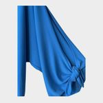 Ralph Lauren Lauren Dress Womens Sz XL Blue V-Neck Shift With Tie Split Sleeves Photo 5