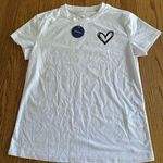 Sweaty Rocks White Short Sleeve Tee With Heart Symbol Size Small Photo 0