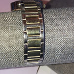 Geneva Silver Tone Vintage Chunky Retro Boho Cuff Watch Wristwatch Photo 2