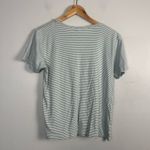 Lake pajamas green white striped 100% Pima cotton short sleeve shirt size large Photo 2