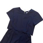 Amanda Uprichard Navy Side Cutout Ponti Knit Dress Photo 5