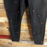 Gap  Black Floral Embroidered‎ High Rise Universal Leggings Size 14/32 Photo 3