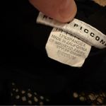 Robin Piccone  Penelope Crochet Black Halter Neck Swimsuit‎ Top Sz M Beach Pool Photo 4