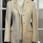 ZARA Cream Blazer w/ Pearl Buttons Size XS Photo 0