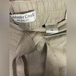 Coldwater Creek Women’s Wide Leg Trousers Linen Pants Khaki Natural Fit Sz L NWT Photo 5